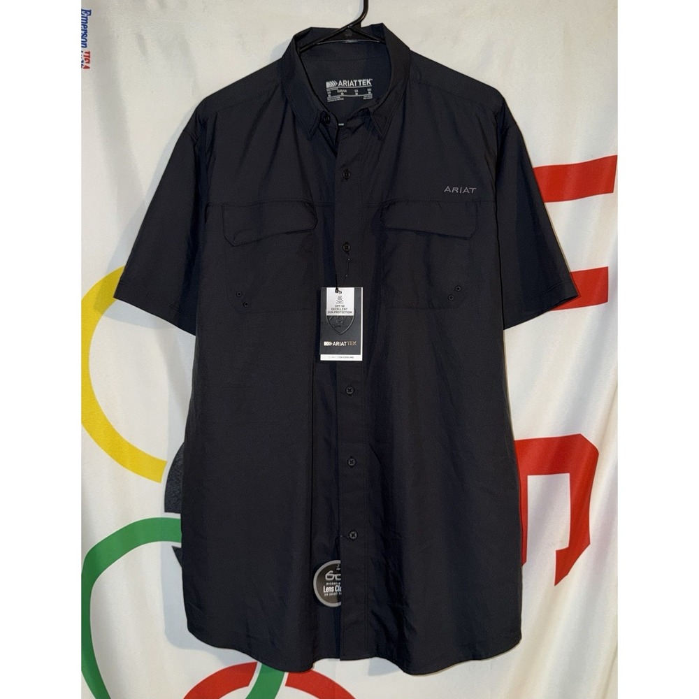 Ariat Black Short Sleeve Button Down Shirt